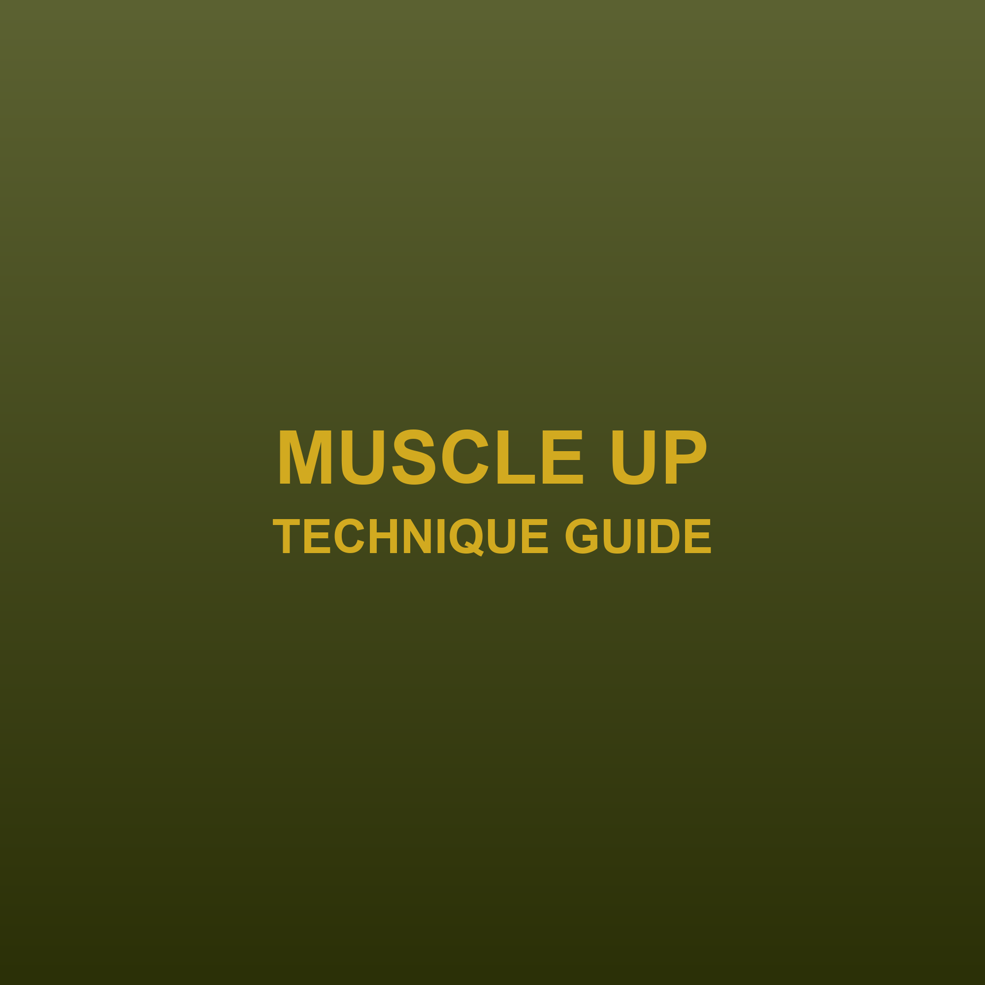 Muscle-Up Technique Guide cover - JRJ Fit
