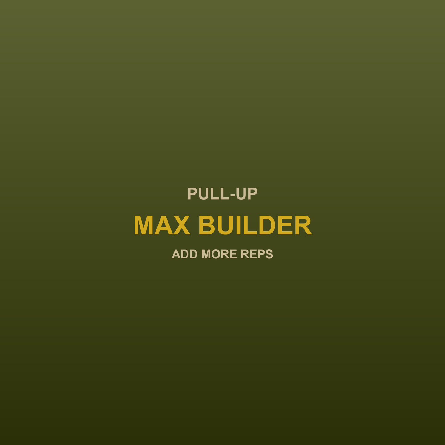 Pull-Up Max Builder